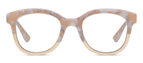 GEORIGA TAN MARBLE/GOLD BLUE LIGHT READERS