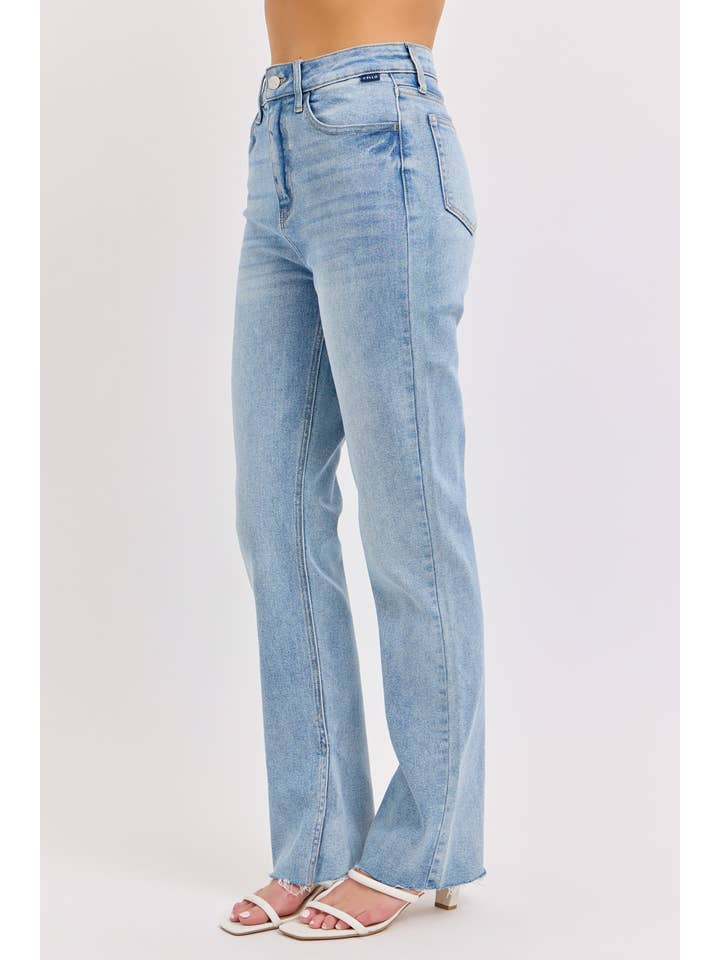 RILEY HIGH RISE STRAIGHT LEG JEANS