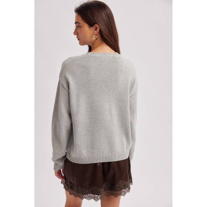 DACHSHUND CREW NECK SWEATER