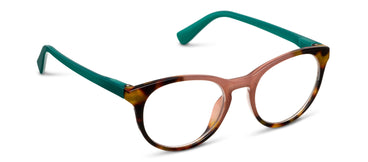 EMBER TORTOISE /ROSE BLUE LIGHT READERS