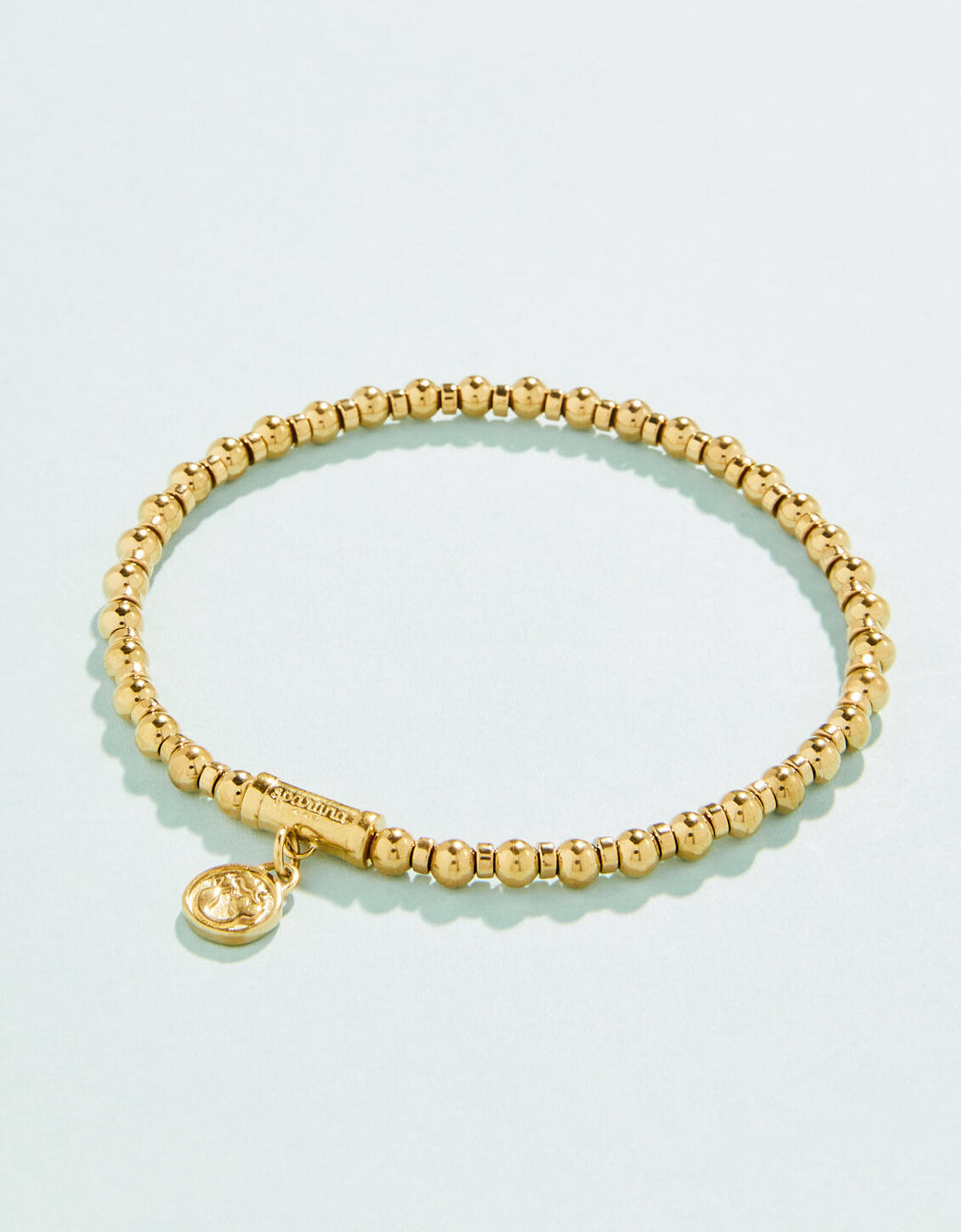 GOLD 4mm SHELTER COVE STRETCH BRACELET