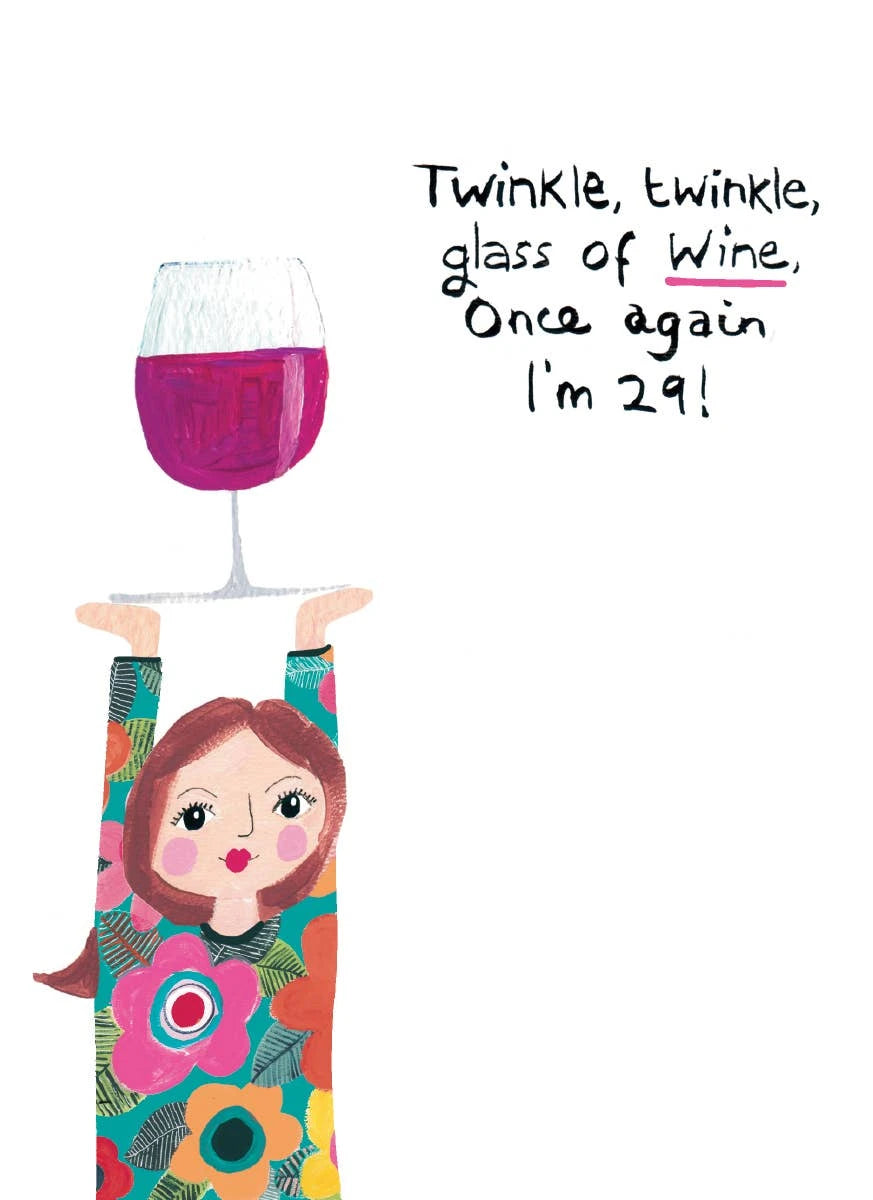 TWINKLE GLASS BIRTHDAY CARD