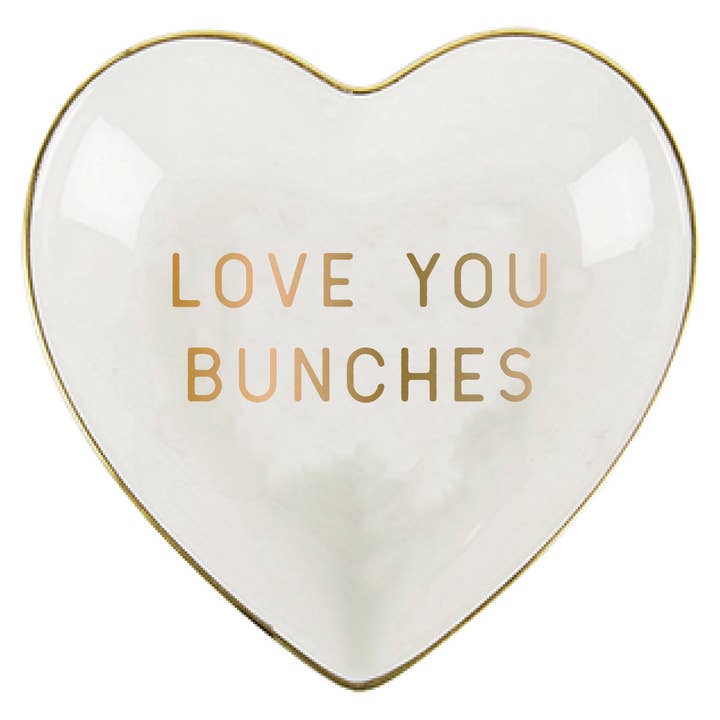 LOVE YOU BUNCHES HEART TRINKET TRAY
