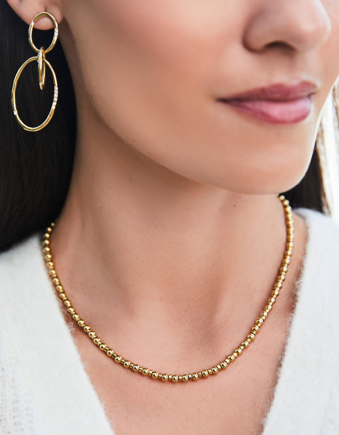 GOLD 4mm SHELTER COVE 16" NECKLACE