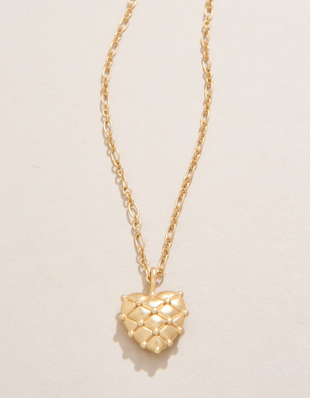 HEART PILLOW GOLD NECKLACE