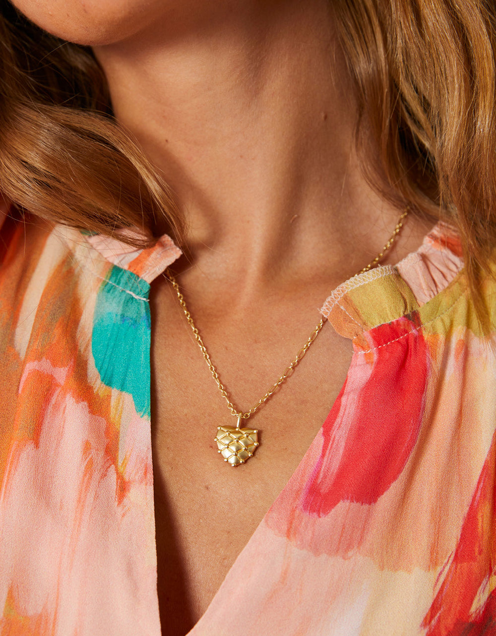 HEART PILLOW GOLD NECKLACE
