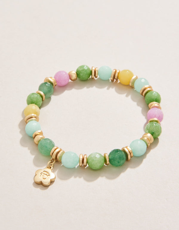 BRIOLETTE GREEN/SEA FOAM STRETCH BRACELET

