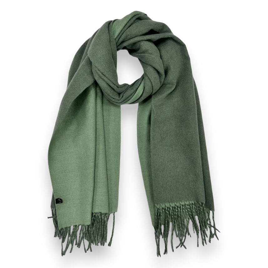 SAGE TWO TONE LUXE REVERSIBLE SCARF