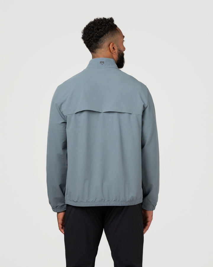 MEN'S GREYSTONE GRAY OUTDOER SUPR STRETCH PERFORMANCE PULLOVER