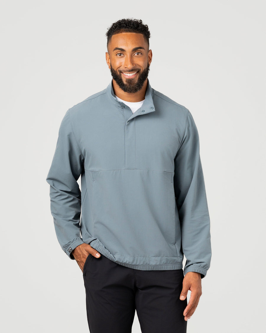 MEN'S GREYSTONE GRAY OUTDOER SUPR STRETCH PERFORMANCE PULLOVER
