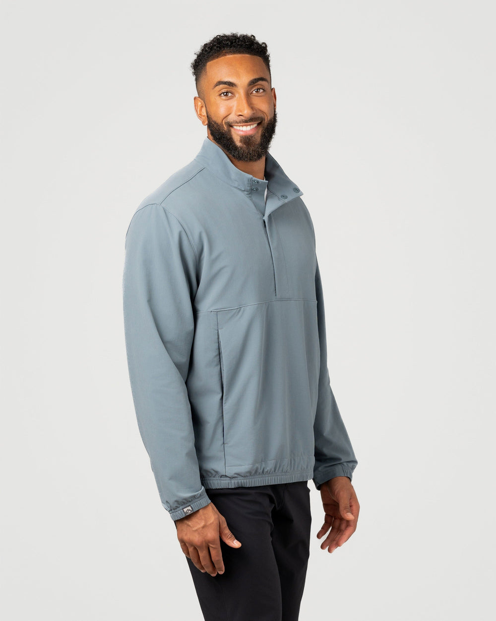 MEN'S GREYSTONE GRAY OUTDOER SUPR STRETCH PERFORMANCE PULLOVER
