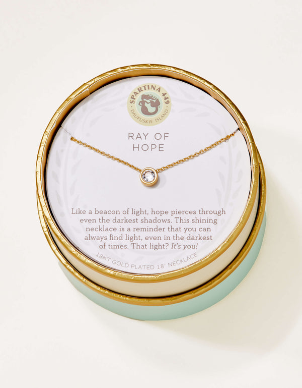 SEA LA VIE RAY OF HOPE 18" GOLD  NECKLAE
