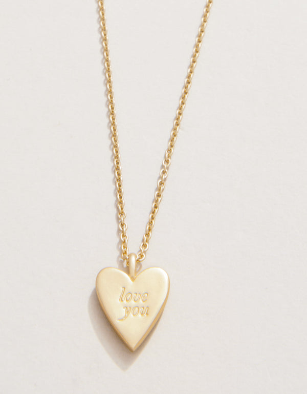 SEA LA VIE MAMA HEART 18" GOLD NECLACKE