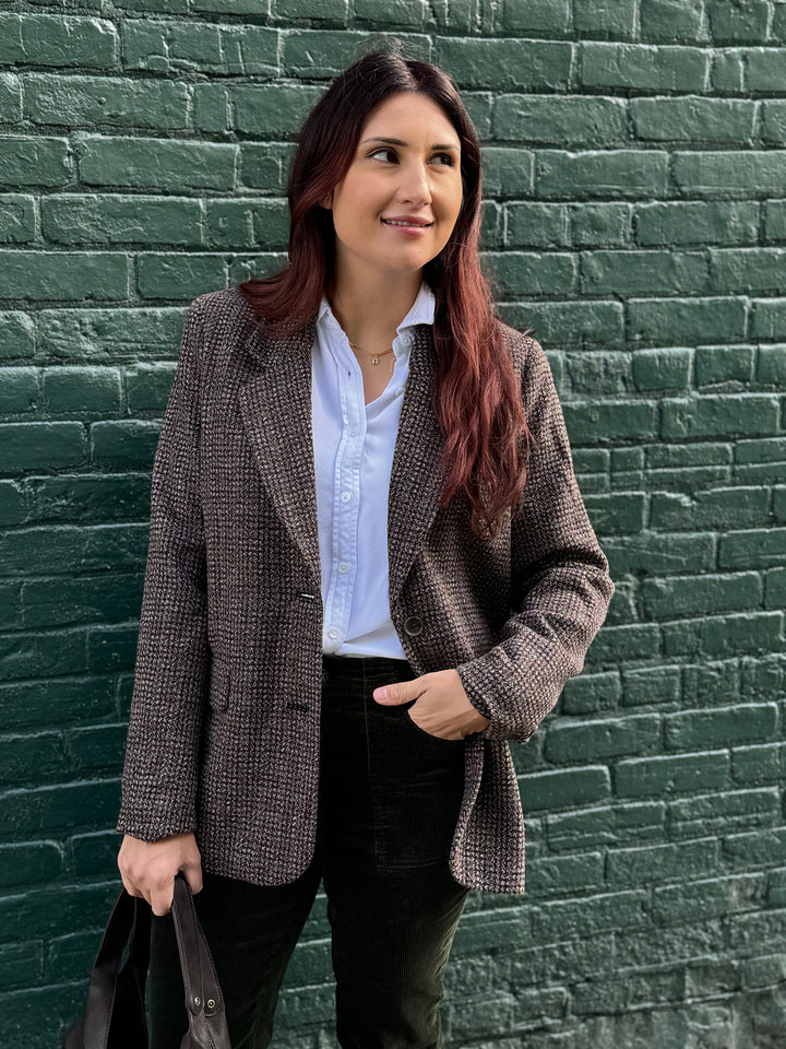 ISABEA TWEED CHECK JACKET