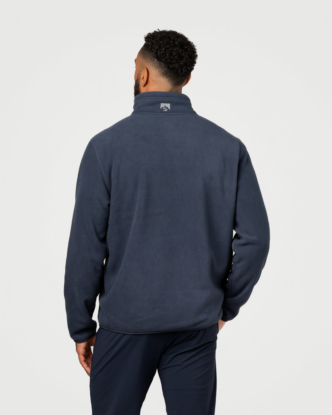 MEN'S NAVY SUMMIT MICRO FLEECE BONDED JACKET