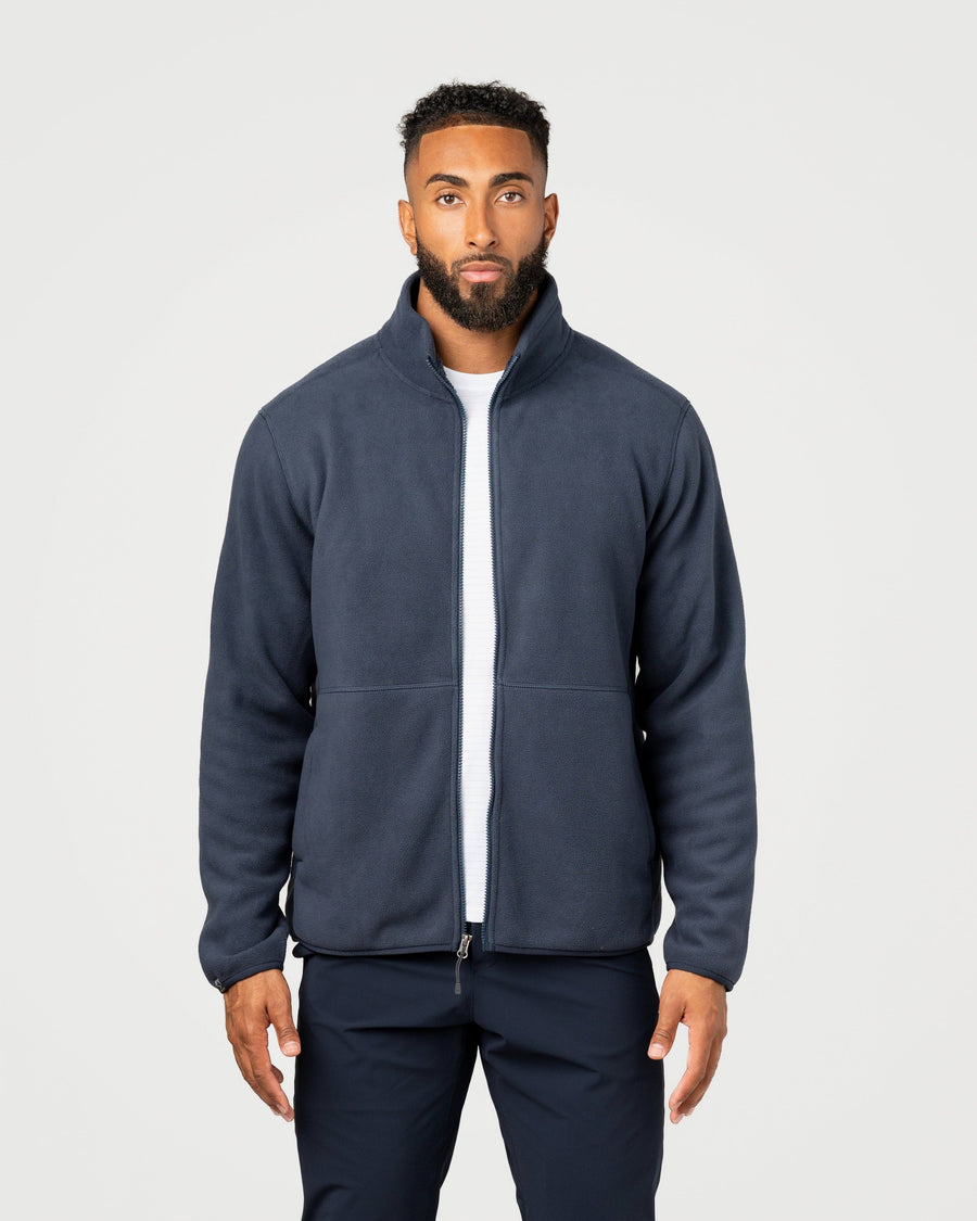 MEN'S NAVY SUMMIT MICRO FLEECE BONDED JACKET
