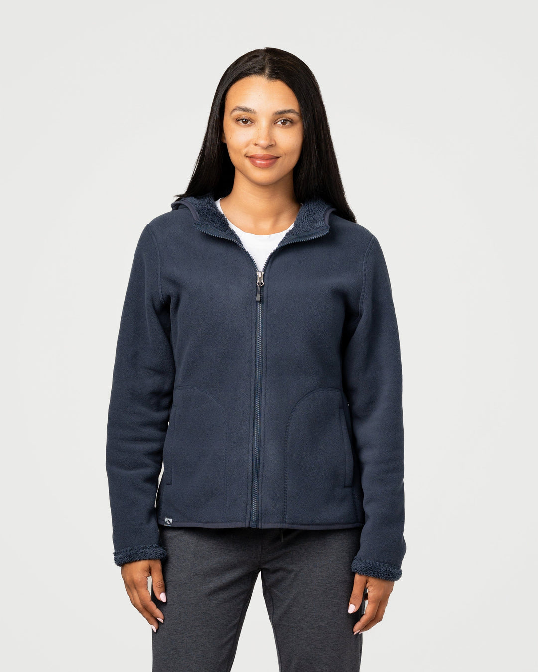 NAVY SUMMIT TEDDY FLEECE JACKET