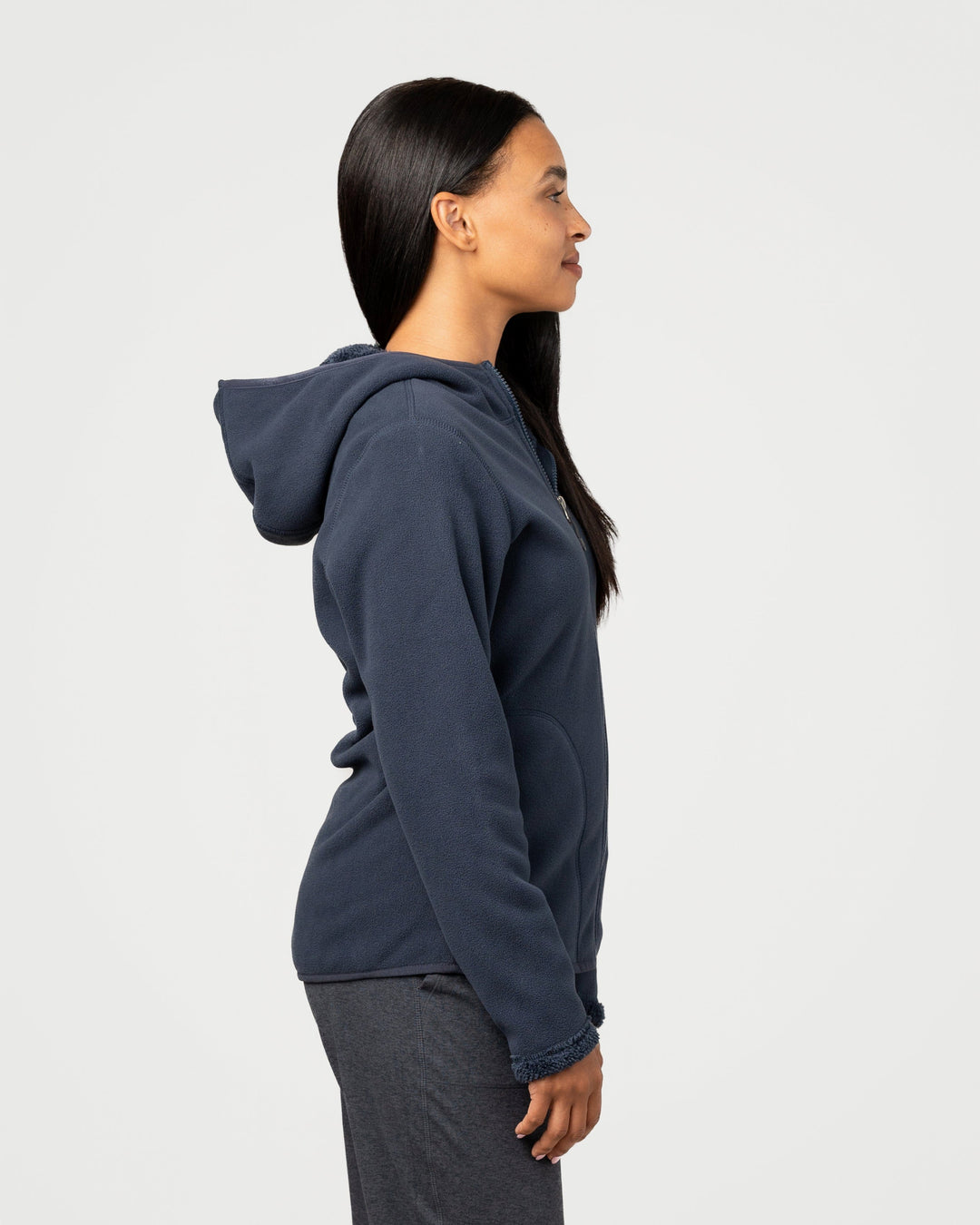 NAVY SUMMIT TEDDY FLEECE JACKET