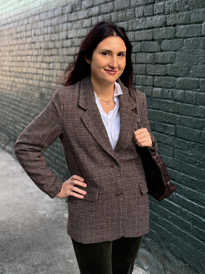 ISABEA TWEED CHECK JACKET