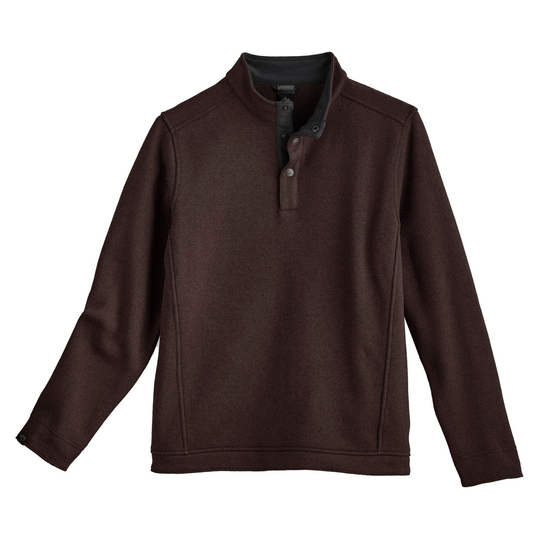 MENS CHOCOLATE OVERACHIEVER PULLOVER FLEECE