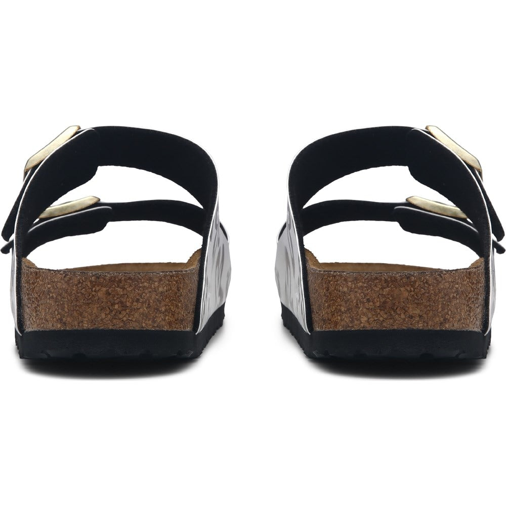 ARIZONA BLOOMS WHITE & BLACK SANDAL
