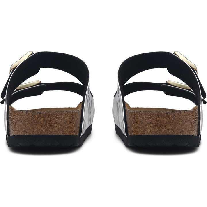 ARIZONA BLOOMS WHITE & BLACK SANDAL