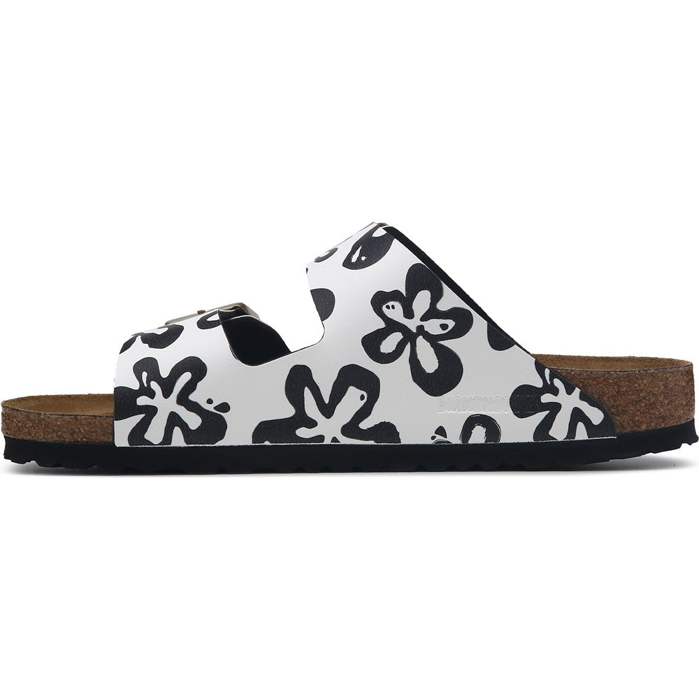 ARIZONA BLOOMS WHITE & BLACK SANDAL