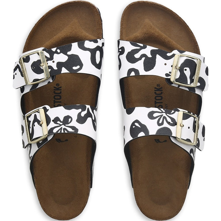 ARIZONA BLOOMS WHITE & BLACK SANDAL