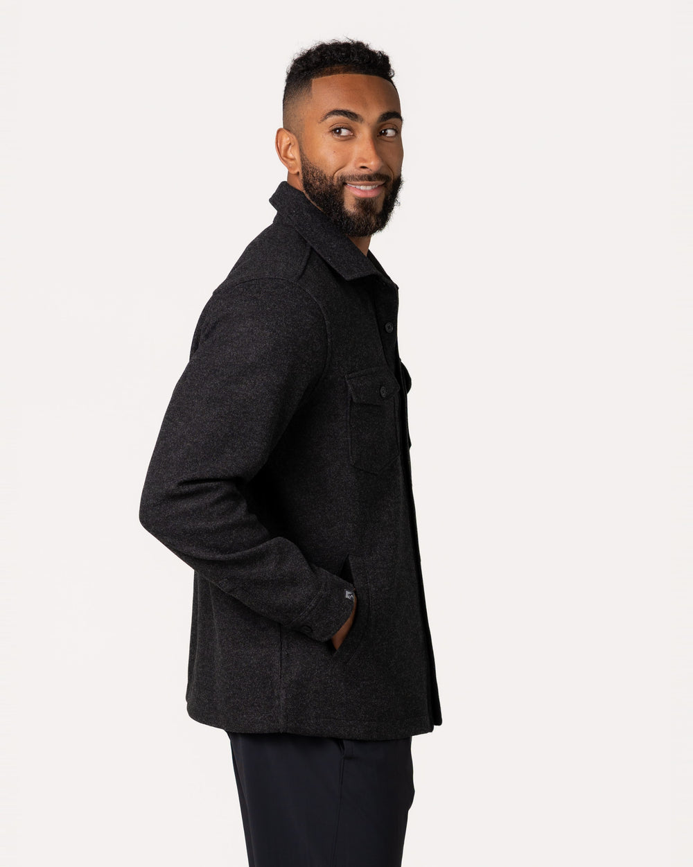 MEN'S BLACK DAYBREAK SHIRT JACKET

