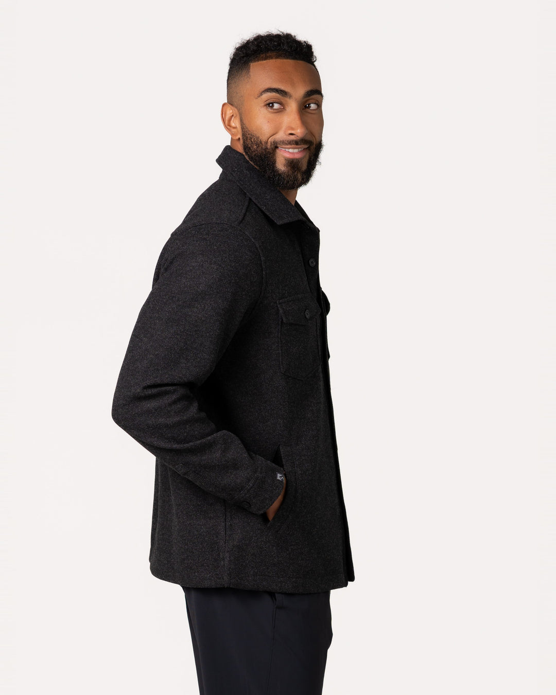 MEN'S BLACK DAYBREAK SHIRT JACKET