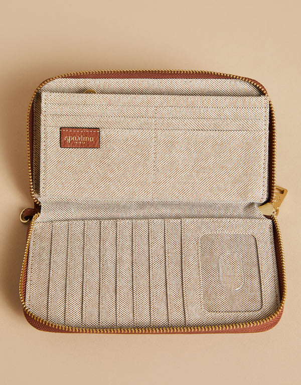 SADDLE BROWN SIREN 449 WALLET
