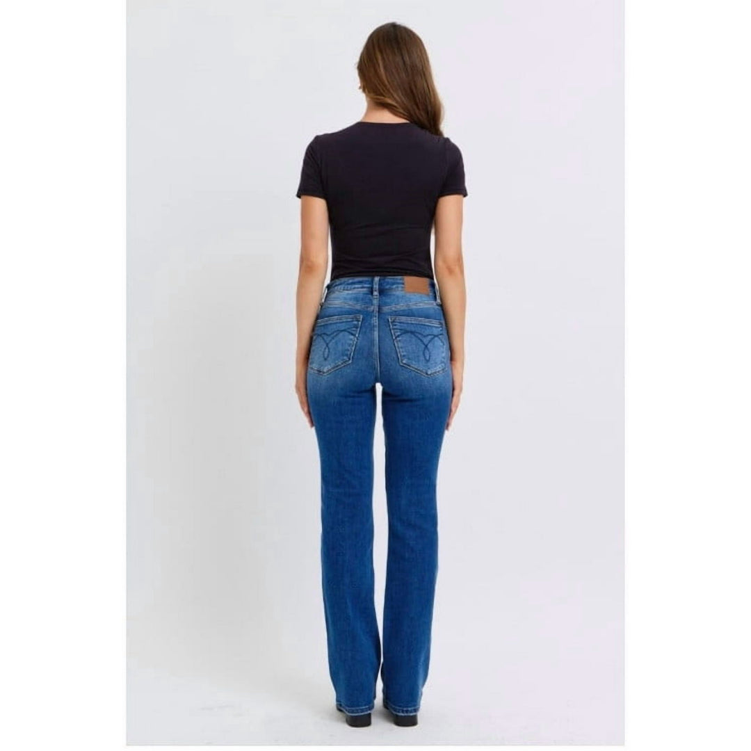 KALEY MID RISE THERMAL BOOTCUT JEANS