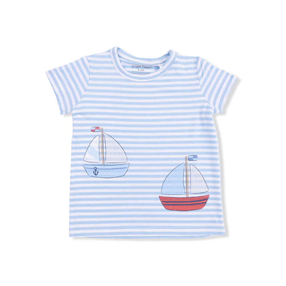 BUBBLY SAILBOAT CREW NECK TEE & CARGO SHORT
