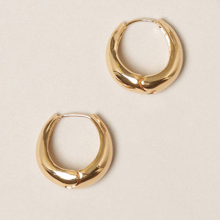 14K GOLD DIPPED HOOPS