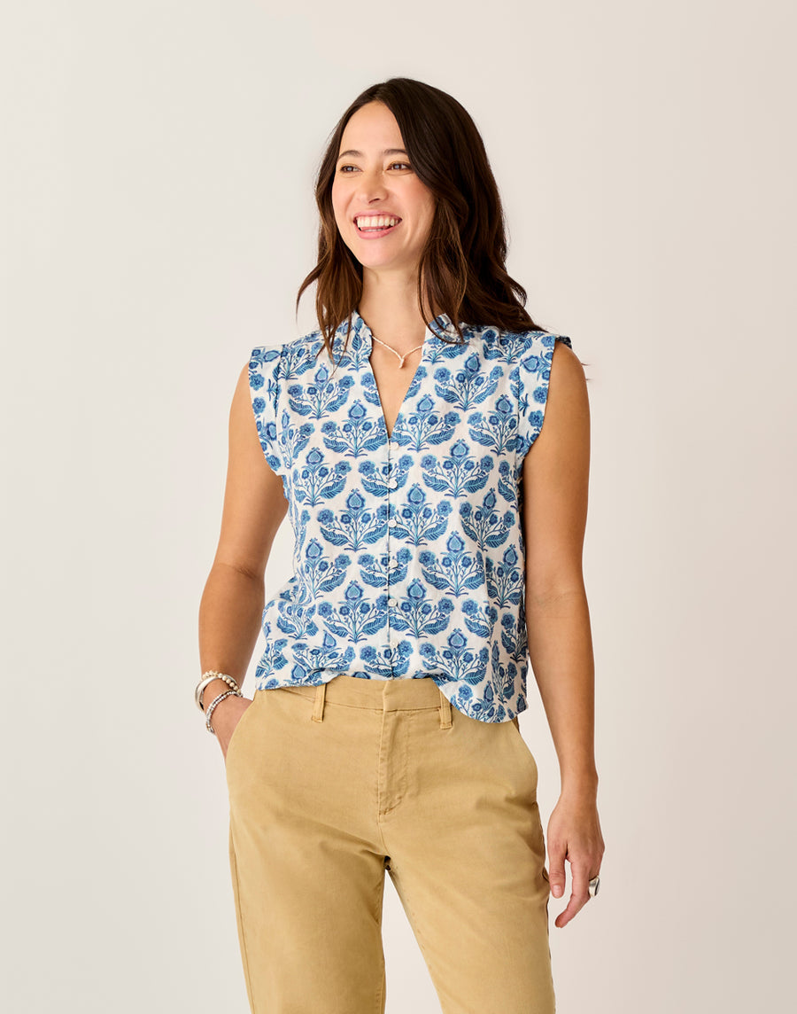 REAGAN FOLK FLORAL TOP