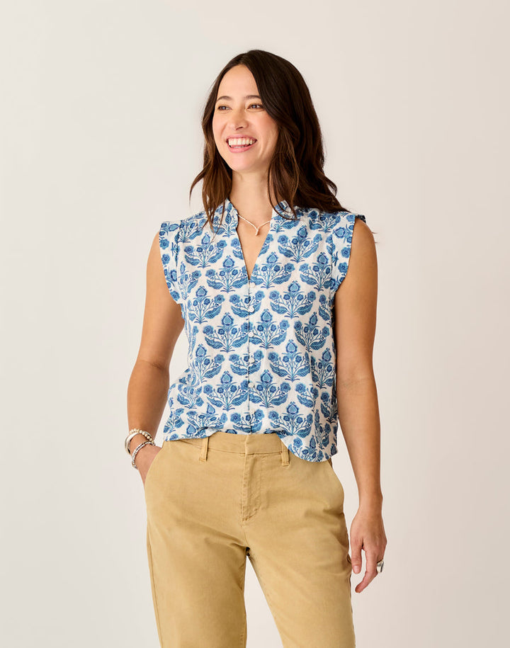 REAGAN FOLK FLORAL TOP