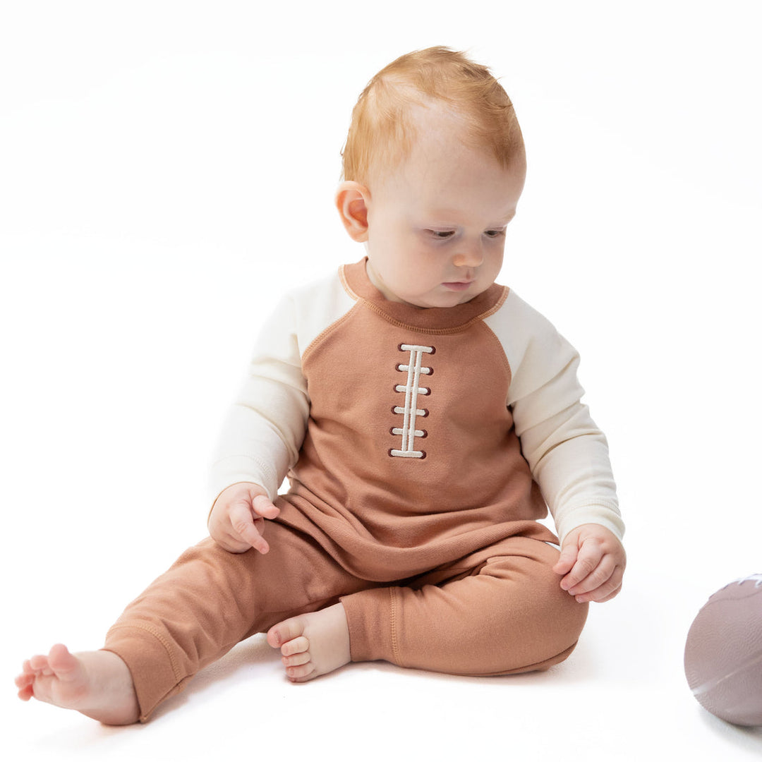 FOOTBALL LACES RAGLAN SWEATSHIRT & JOGGER SET