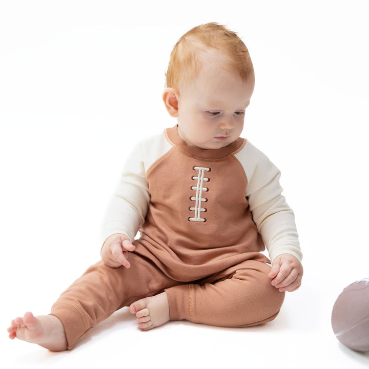 FOOTBALL LACES RAGLAN SWEATSHIRT & JOGGER SET