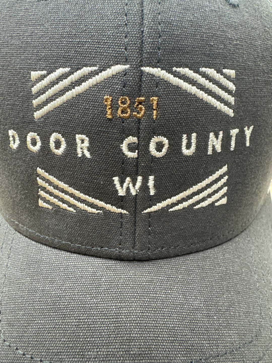 GRAPHITE DOOR COUNTY DIAMOND BOX EMBROIDERED TRUCKER HAT
