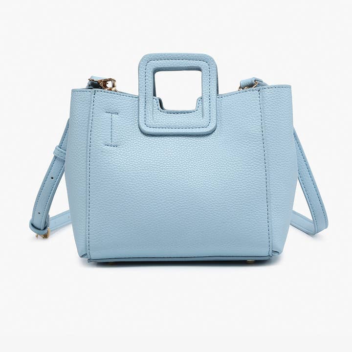 SKY BLUE JANIE SATCHEL CROSSBODY BAG

