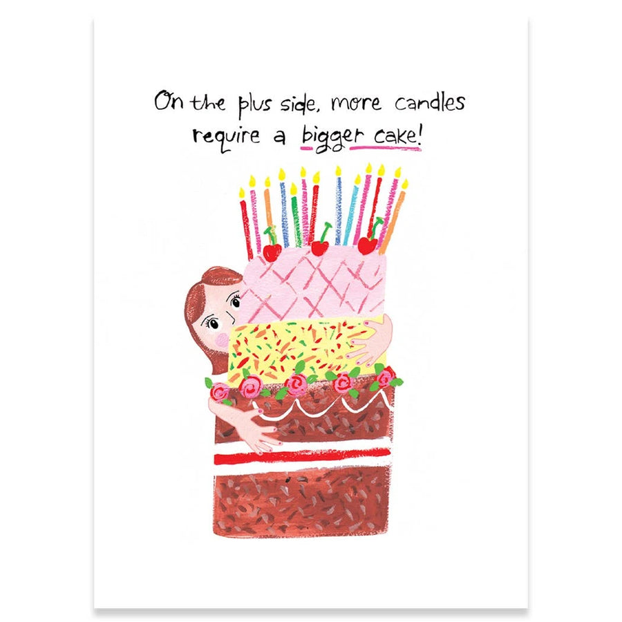 BIGGER CAKE BIRTHDAY CARD
