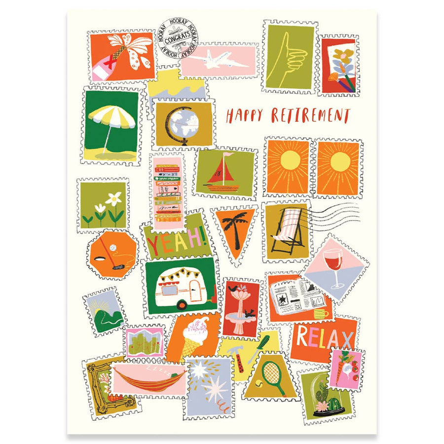 RETIREMENT STAMPS CARD
