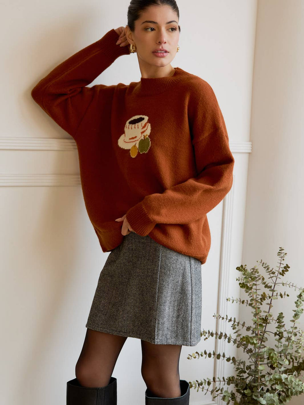 AUTUMN SIPS COFFEE SWEATER

