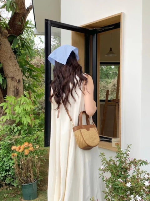 SOPHIE BROWN SMALL STRAW HANDBAG CROSSBODY BAG
