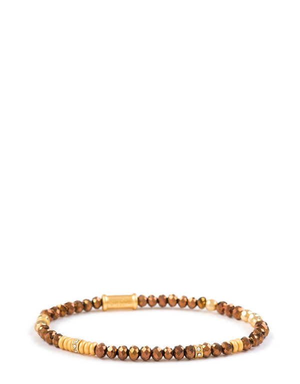 BRONZE 4MM STRETCH BRACELET
