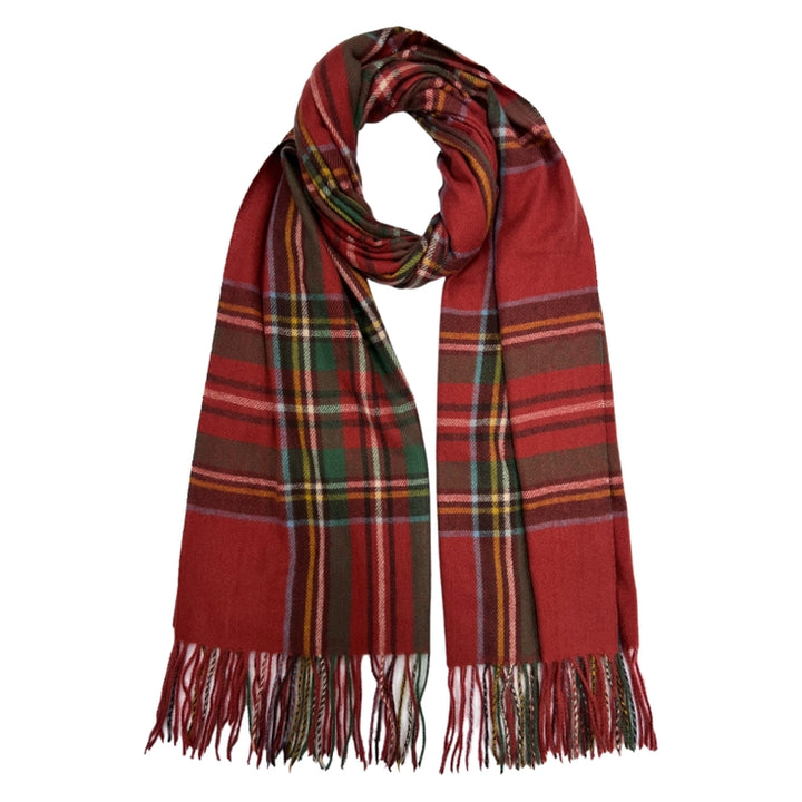 CLASSIC RED TARTAN COZY SCARF