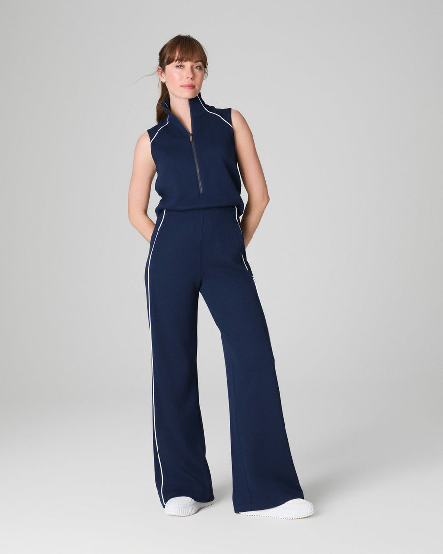 SPANX TIMELESS NAVY SLEEVELESS JUMPSUIT

