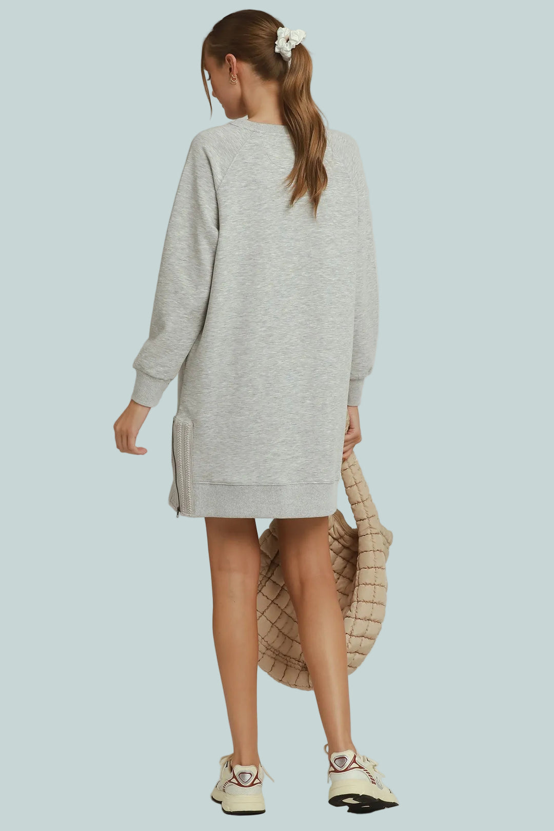 SOPHIE HEATHER GREY LUXE KNIT DRESS
