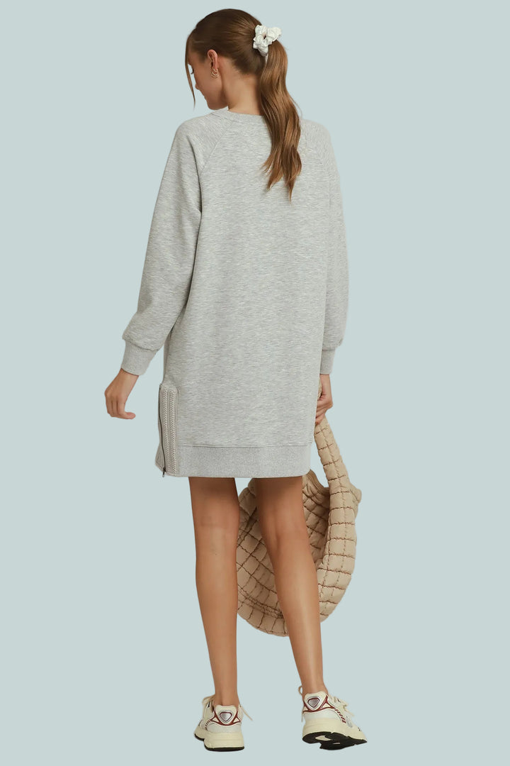 SOPHIE HEATHER GREY LUXE KNIT DRESS