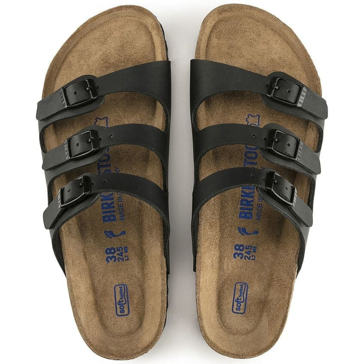 FLORIDA BLACK SOFT FOOTBED BIRKO-FLOR SANDAL